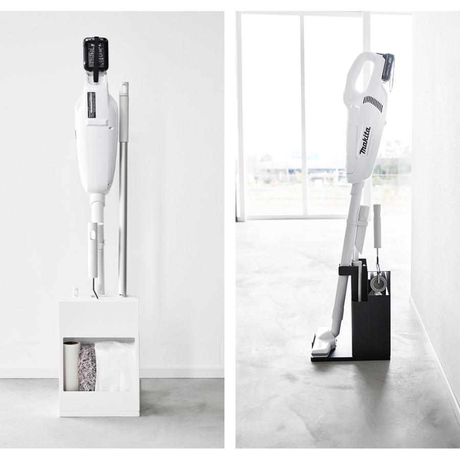 山崎実業 tower スティッククリーナー&ツールオーガナイザー タワー コロコロ フローリングワイパー クイックルワイパー 掃除機 | tower | 07