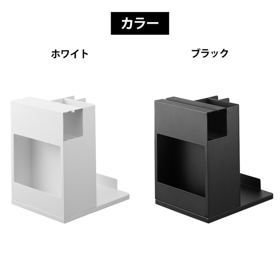 山崎実業 tower スティッククリーナー&ツールオーガナイザー タワー コロコロ フローリングワイパー クイックルワイパー 掃除機 | tower | 08