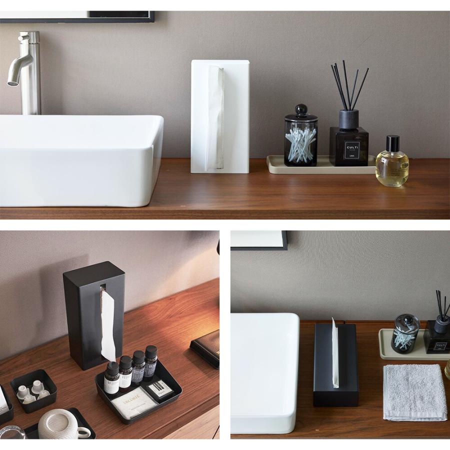 山崎実業 tower 縦型ティッシュスタンド タワー ソフトパック ボックスティッシュ キッチンペーパー ペーパータオル ティッシュケース 詰め替え おしゃれ | tower | 06