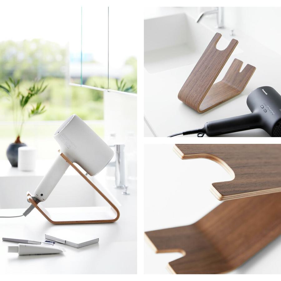 山崎実業 RIN ドライヤー&ヘアーアイロンスタンド リン ドライヤースタンド ドライヤーホルダー ドライヤー収納 ドライヤーラック コテ 洗面所 コード | RIN（山崎実業） | 06