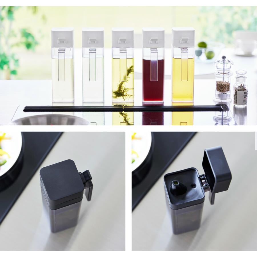 山崎実業 tower 蓋付き調味料ボトル タワー 調味料入れ 調味料ケース オイルボトル 詰め替え ディスペンサー 液だれしない みりん 酒 醤油 容器 オイルポット | tower | 04