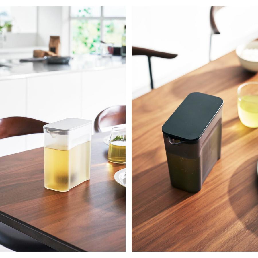 tower 山崎実業 棚に入れられる冷水筒 タワー 1L 公式 食洗機対応 冷