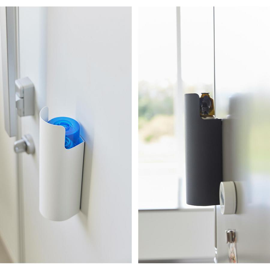 山崎実業 tower マグネット目隠しスプレーホルダー タワー 公式 殺虫剤 消臭スプレー 防水スプレー 潤滑剤 スプレー缶 隠す 懐中電灯 隠せる 浮かせる 玄関 | tower | 06