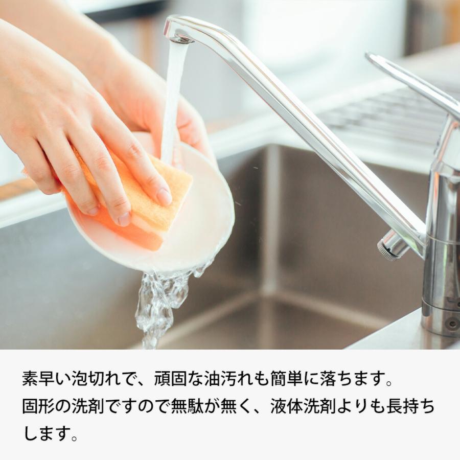 エリートセンザイ 300g 日本製 固形タイプ 食器洗い 食器用洗剤 洗い物 台所用固形洗剤 吸盤付き 吸盤固定式 手の荒れが少ない 手に優しい 手荒れ 無リン洗剤 | マリーヌ | 03