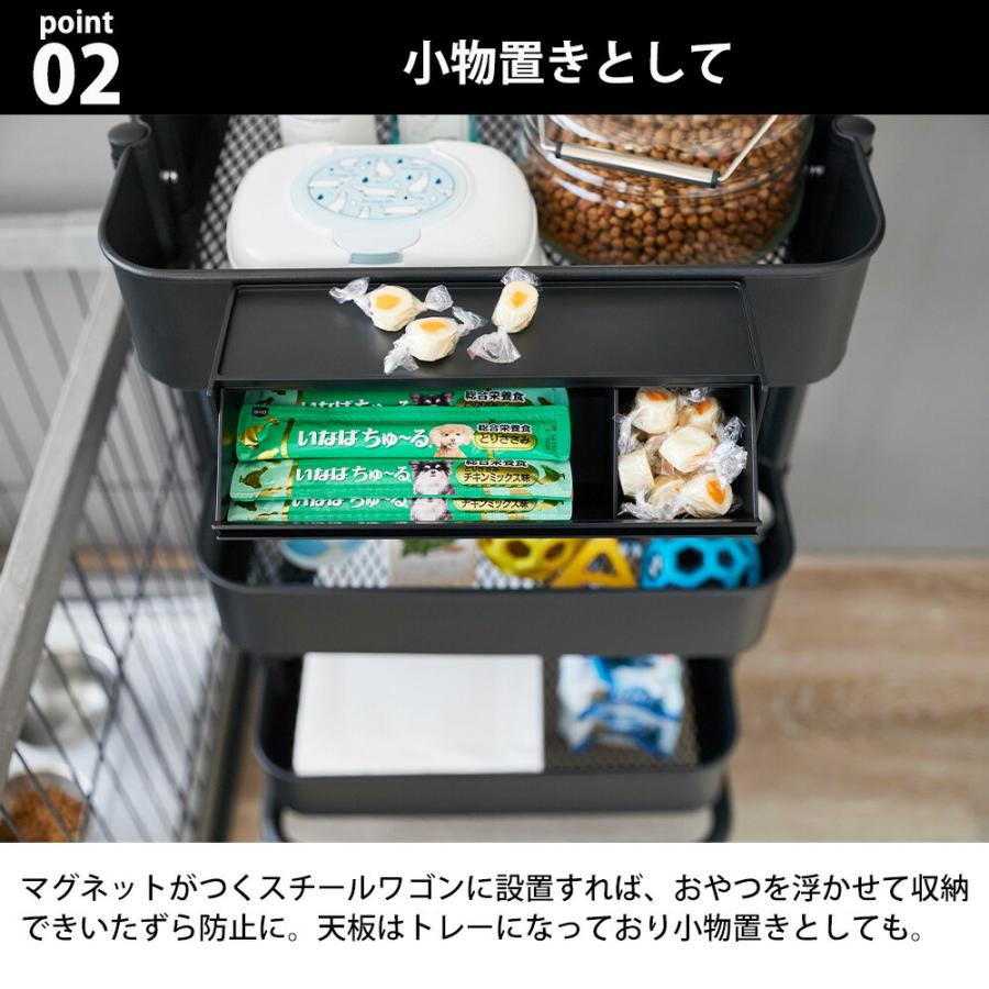 山崎実業 tower マグネットペットおやつ収納ケース タワー 公式 ペット 犬 猫 おやつ 収納 おやつ入れ おやつケース いたずら防止 薬 サプリメント 冷蔵庫 | tower | 04