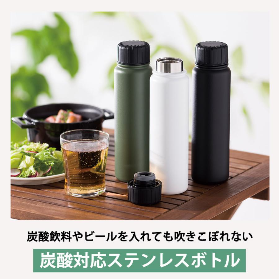 炭酸ボトル 水筒 500ml 保冷 保温 ボトル スポーツドリンク対応 炭酸兼用 ステンレスボトル スクリュー栓 ククナ 真空断熱 ステンレス BPAフリー ビール | apide | 04