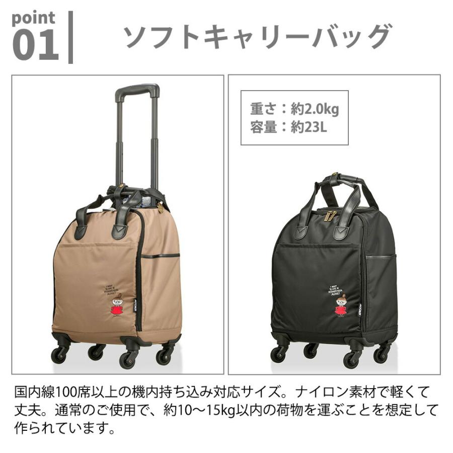 JR東日本購入ムーミン★リトルミィソフトキャリー16000円使用2泊3日のみ美品 MOOMIN（ムーミン） ソフトキャリー リトルミイ スーツケース 旅行