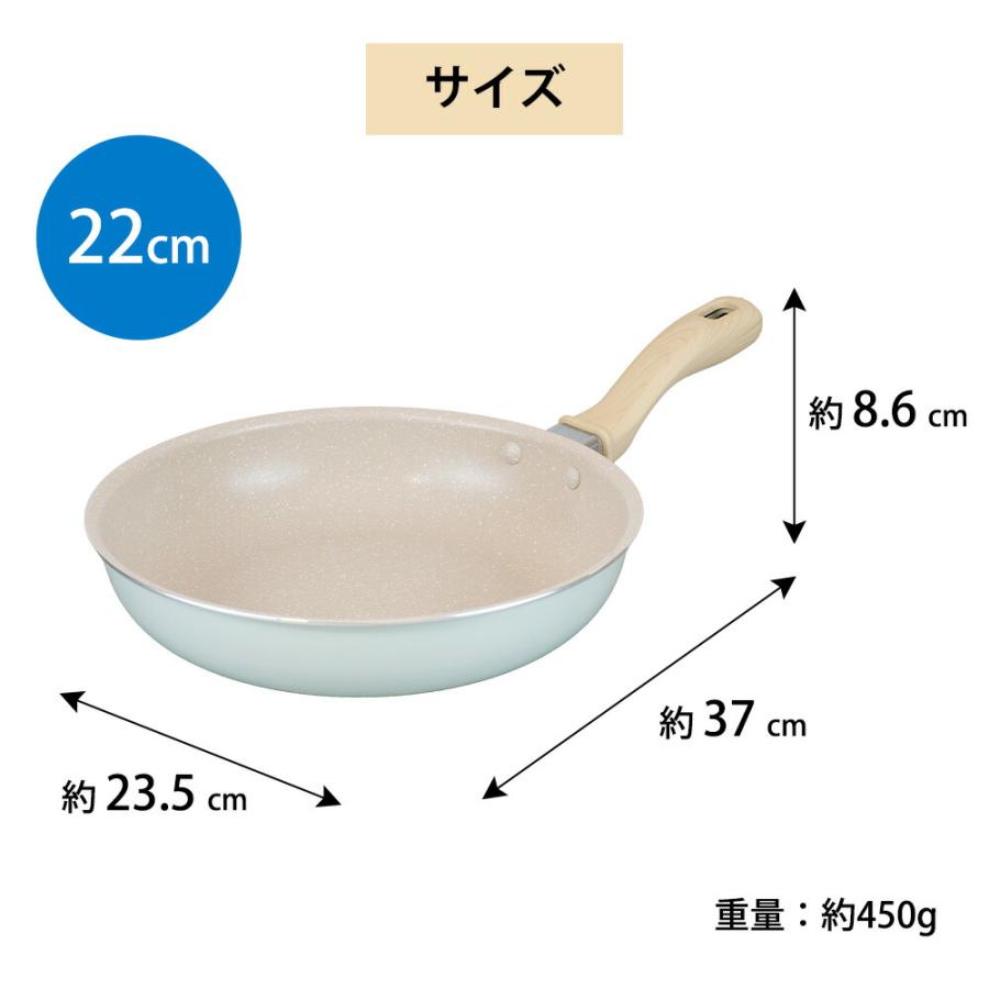 フライパン 18cm 22cm IH対応 ガス火 アルミ フッ素加工 浅型 鍋 フッ素樹脂加工 焼く 炒める コンパクト 小さい 1〜2人分 お弁当作り ミディーズ 和平フレイズ | 和平フレイズ | 10