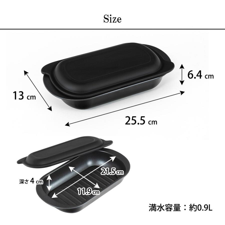和平フレイズ 電子レンジ 調理器 スリム グリルパン フタ付き