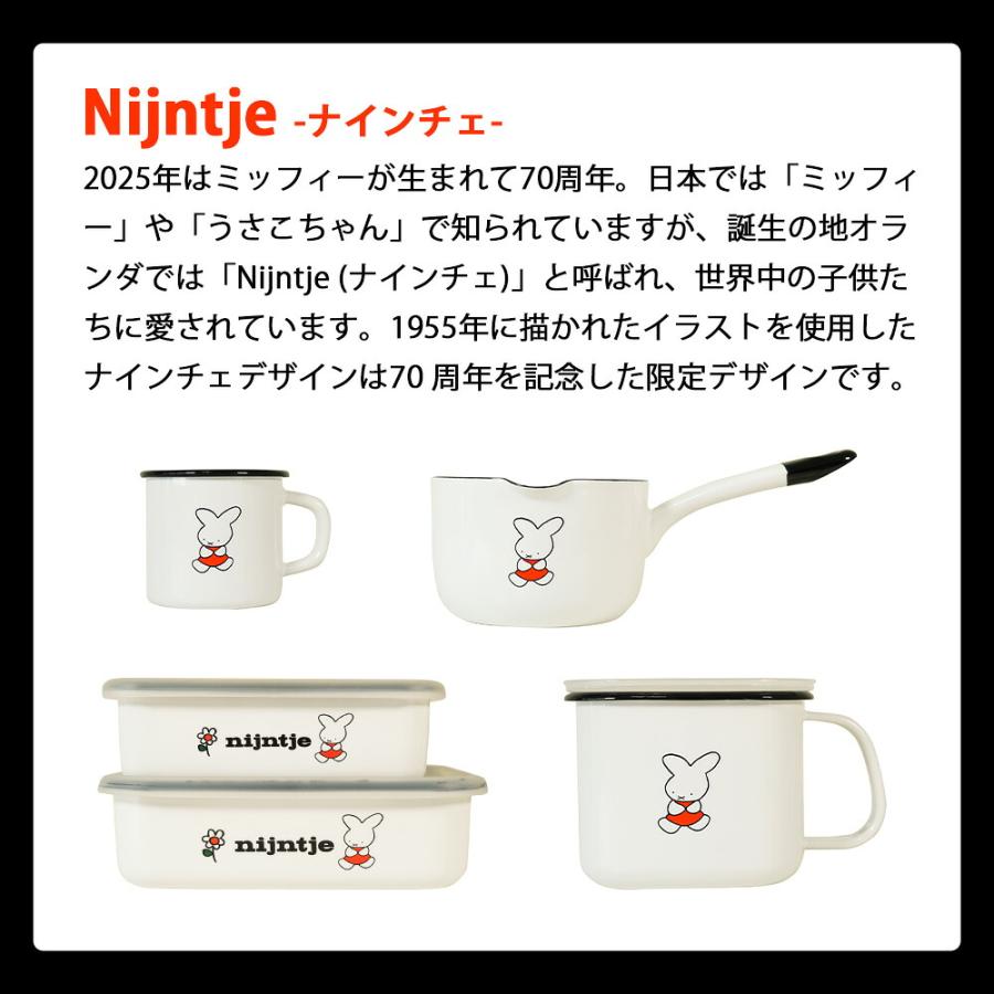 ミッフィー 浅型角容器 M L サイズ ナインチェ Nijntje Miffy キッチン ブルーナ 富士ホーロー キャニスター 保存 ストッカー オーブン可 琺瑯 公式認定ショップ | 富士ホーロー | 01