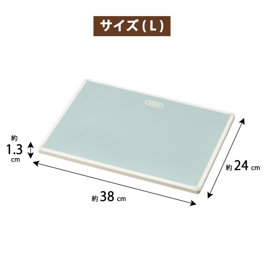 Toffy 抗菌カッティングボード L トフィー まな板 軽量 樹脂製 角型 AG+抗菌加工 滑り止め スクエア 食洗機対応 漂白剤OK すべりにくい 日本製 ラドンナ | Toffy | 07