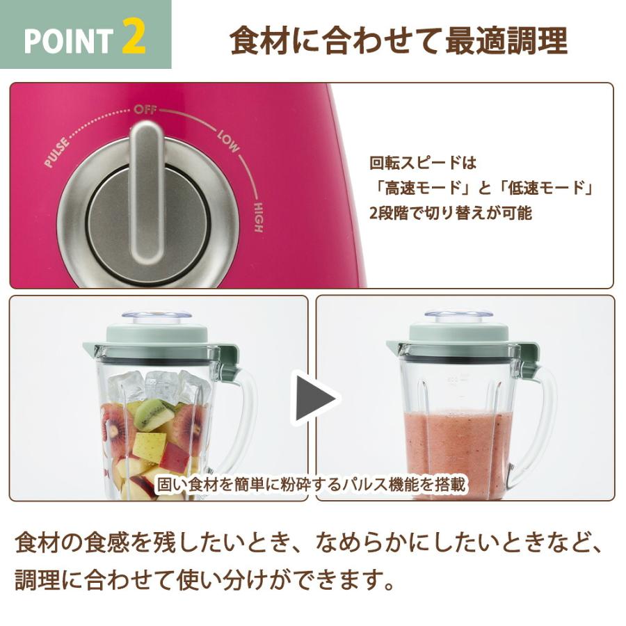 Toffy 耐熱ブレンダー トフィー ミキサー 氷も砕ける ジューサー 電動 フードプロセッサー 撹拌機 ペースト ガラス スムージー ジュース スープ 離乳食 ラドンナ | Toffy | 06