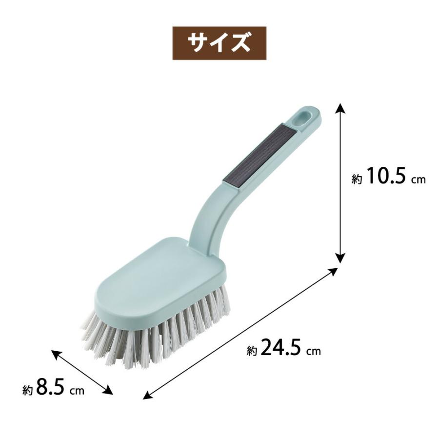 Toffy マグネットバスブラシ トフィー 柄付き 持ち手 壁 浮かせる収納 かため 浴室 浴槽 天井 壁 床 タイル 磁石 風呂掃除 ラドンナ 年末 大掃除 グッズ | Toffy | 09