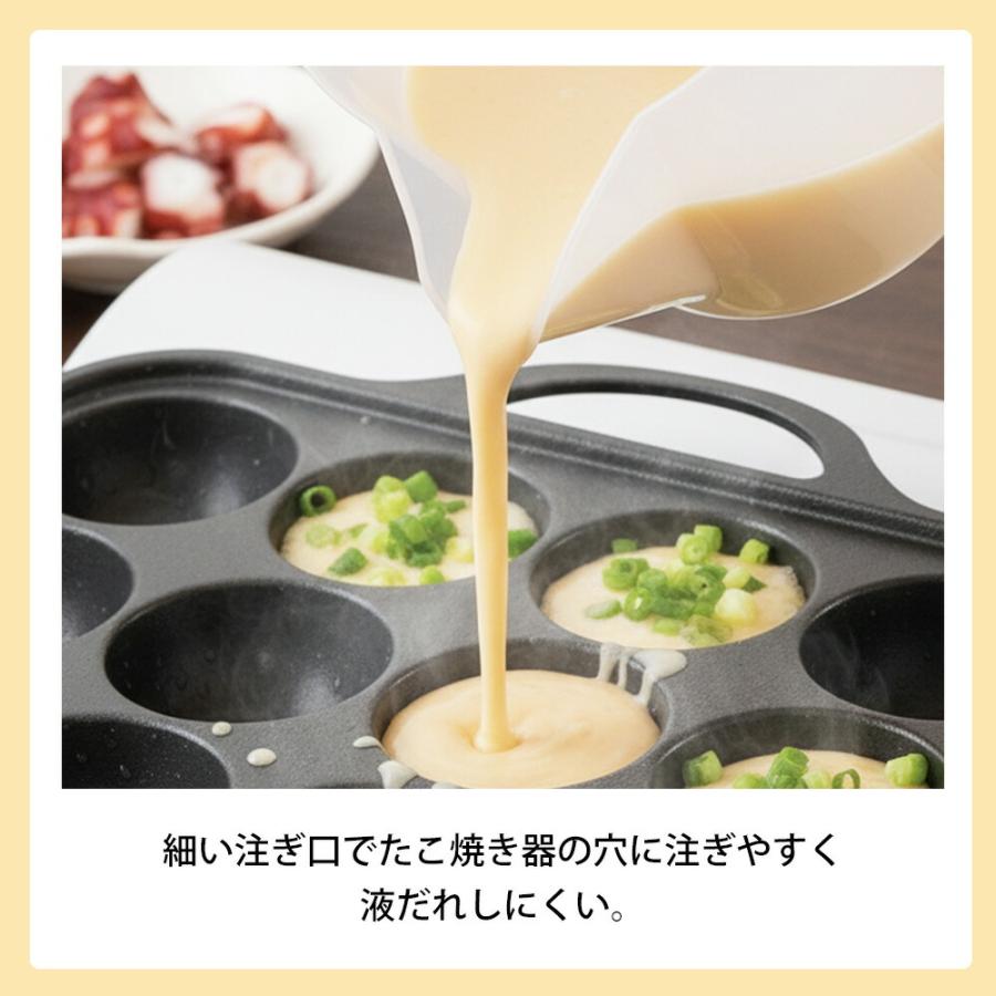 粉つぎ 820ml 持ち手 注ぎ口 注ぎやすい 耐熱 食洗機対応 お好み焼き たこ焼き もんじゃ焼き 軽量 プラスチック製 粉次 元祖やきやき プラ粉つぎ 和平フレイズ | 和平フレイズ | 02