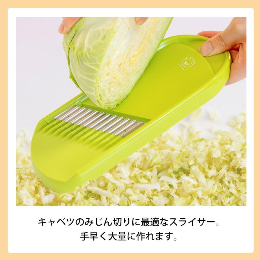 みじん切り スライサー ピーラー キャベツ専用 餃子 メンチカツ サラダ お好み焼き ステンレス鋼 食洗機対応 日本製 元祖やきやき きゃべみじん 和平フレイズ | 和平フレイズ | 02