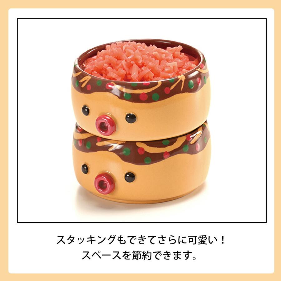 薬味皿 小皿 薬味小皿 容器 小物入れ 陶器 スタッキング 省スペース かわいい たこ焼き お好み焼き タコパ 日本製 元祖やきやき タコの薬味入れ 和平フレイズ | 和平フレイズ | 03