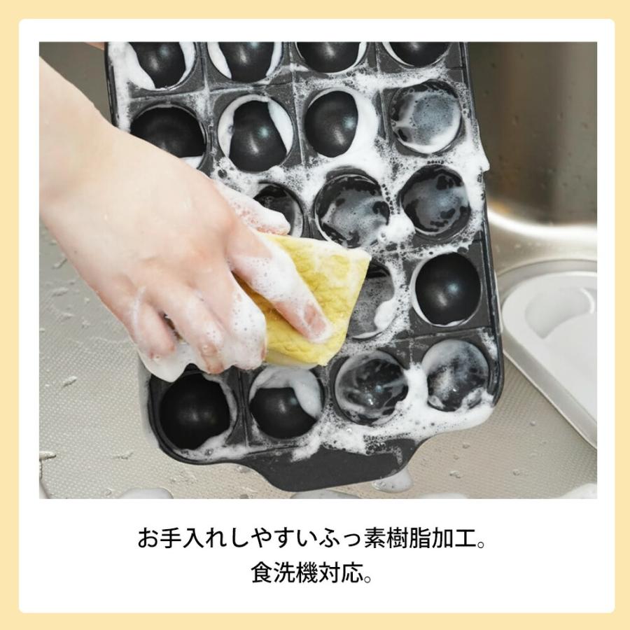 たこ焼きプレート 20穴 カセットコンロ専用 ふっ素樹脂加工 仕切り溝 くっつきにくい 食洗機対応 タコパ 元祖やきやき アルミダイカストたこ焼器 和平フレイズ | 和平フレイズ | 04