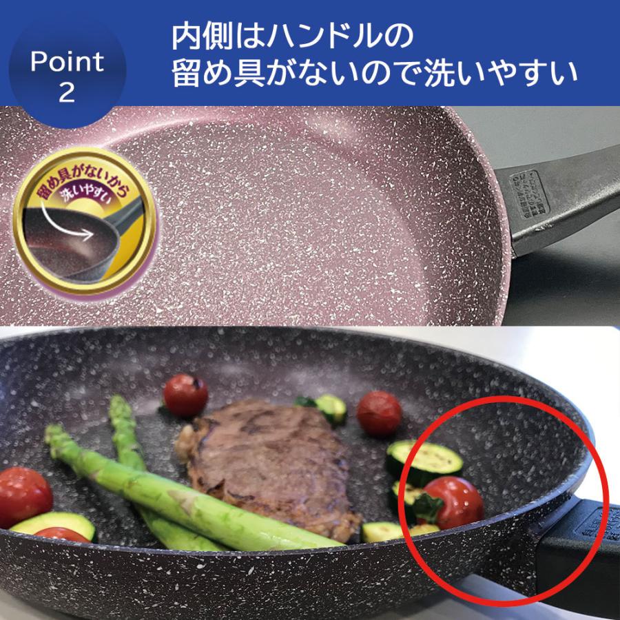 北陸アルミニウム フライパン ガス火 IH ライトエアーマーブルネオ