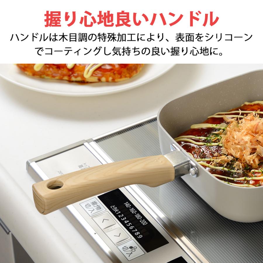 和平フレイズ フライパン スクエアパン 深型 18cm ガラス蓋付き ガラス
