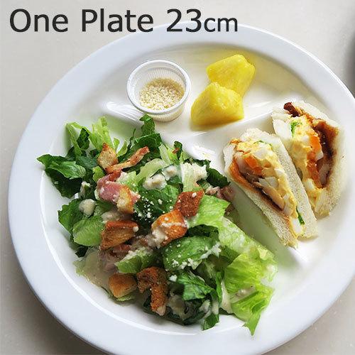 富士ホーロー ワンプレート 皿 仕切り 食器 23cm 食洗機対応 お皿