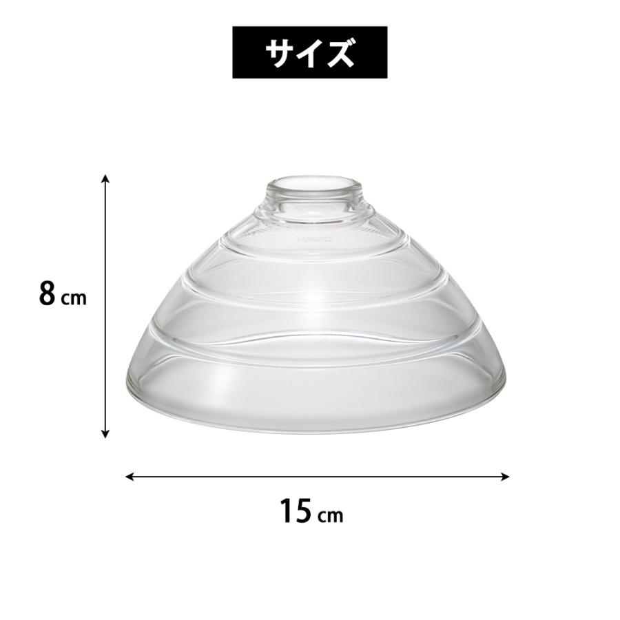HARIO（ハリオ） フタがガラスのご飯釜 ガラスフタ 1合用 部品 F-GN