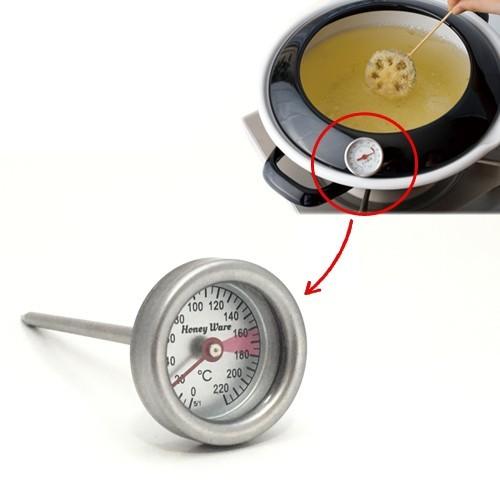 富士ホーロー 温度計 水洗い可能 天ぷら鍋 揚げ物 鍋 : セレクト・ココ