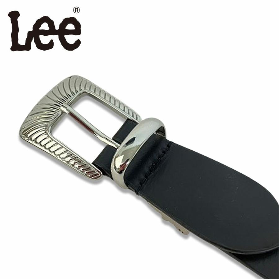 【原価ぶっ壊し割引】ウエスタンベルト モデル25MM Lee リー 25mm 細み レザーウエスタンベルト 3点尾錠 本革 牛革