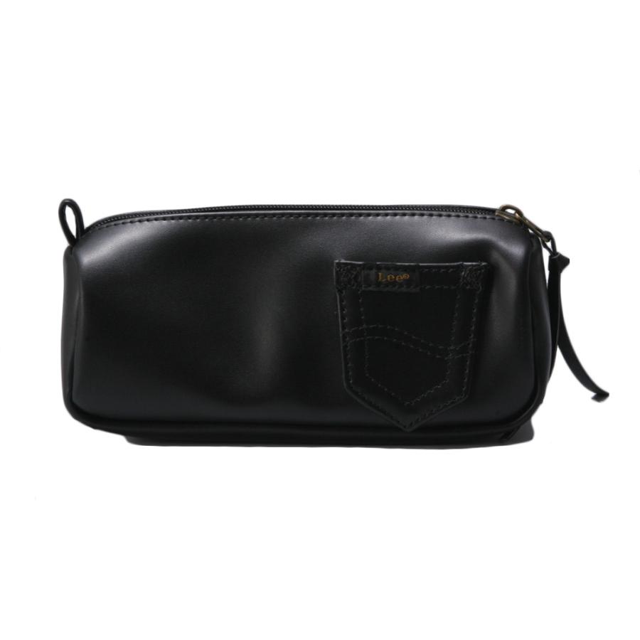 Lee リー ペンケース 筆箱 合皮 フェイクレザー 大容量 黒 ペンポーチ マルチケース メンズ レディース 男子 女子 高校生 中学生 男の子 女の子 0425751 | Lee | 04