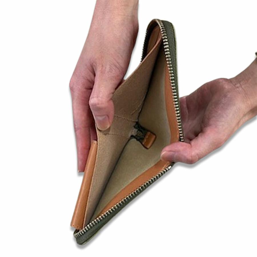 オイルコードバン ラウンドファスナー 二つ折り財布 本革 馬革 内側は栃木レザー 新喜皮革 メンズ レディース 日本製 ショートウォレット タチヤ tachiya 0484N |  | 07