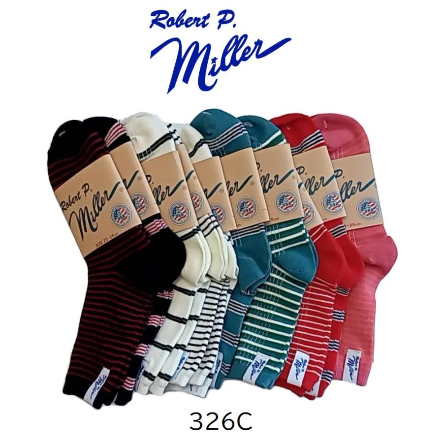 Robert P.Miller ミラー レディース ソックス ロークルー 1足 コットン 綿混 ロバート・ピー・ミラー 靴下 326C | Robert P. Miller