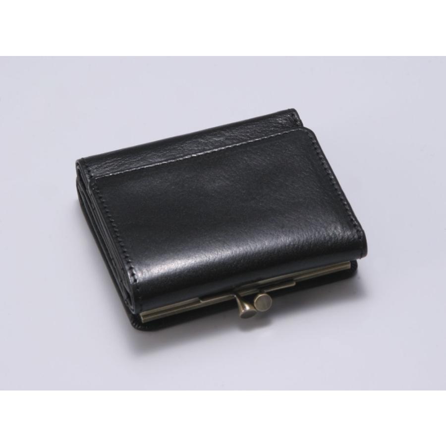 Hawk Company ホークカンパニー がま口 三つ折りミニ財布 本革