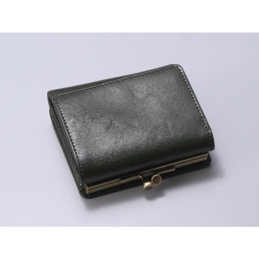 Hawk Company ホークカンパニー がま口 三つ折りミニ財布 本革 イタリアンレザー 小さい財布 コンパクト ミニウォレット メンズ レディース FAUCON 3458 | Hawk Company | 07