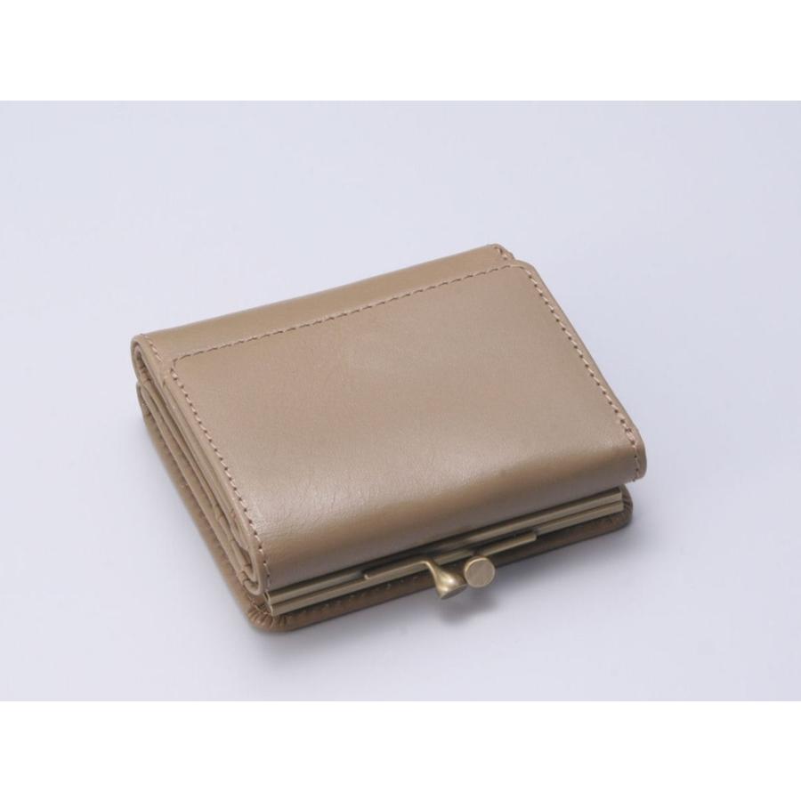 Hawk Company ホークカンパニー がま口 三つ折りミニ財布 本革