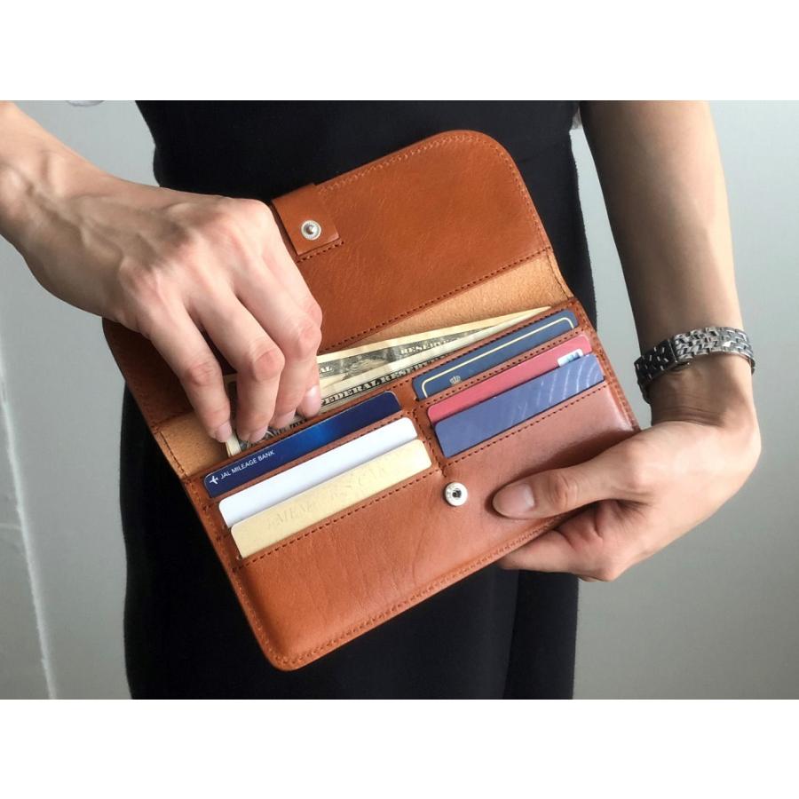 Hawk Company ホークカンパニー スリムロングウォレット 長財布 薄型 スマート 本革 イタリアンレザー カジュアル フォーマル メンズ レディース FAUCON 3461 | Hawk Company | 04