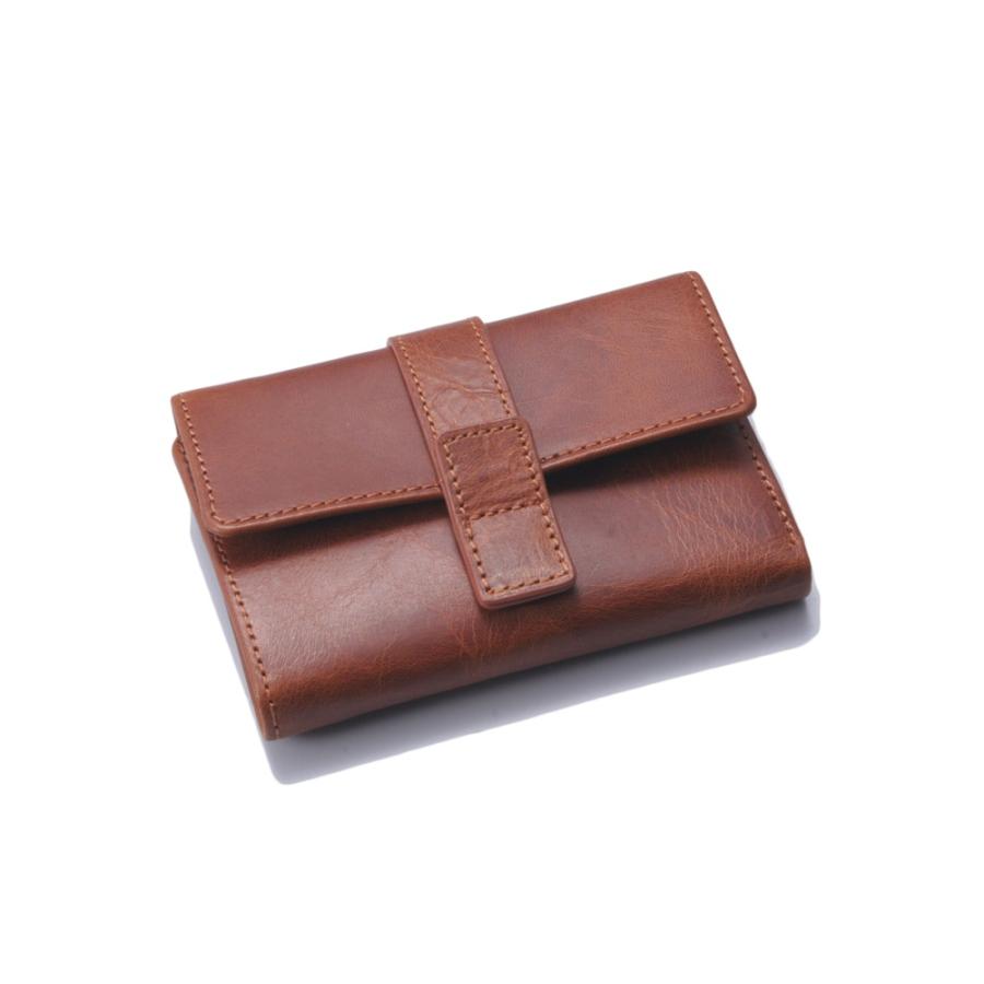 Hawk Company ホークカンパニー 三つ折り財布 イタリアンレザー 本革 牛革 日本製 メンズ レディース コンパクト ミドルウォレット 7256 | Hawk Company | 02