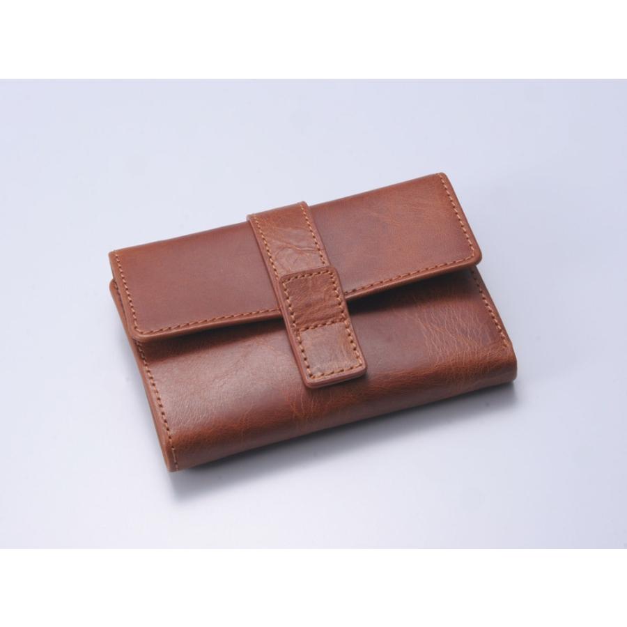 Hawk Company ホークカンパニー 三つ折り財布 イタリアンレザー 本革 牛革 日本製 メンズ レディース コンパクト ミドルウォレット 7256 | Hawk Company | 06