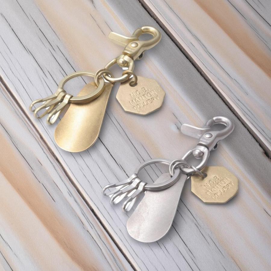 爆買Hawk Company ホークカンパニー 靴ベラ シューホーン型 キーホルダー アンティーク加工 真鍮  3連キーフック 日本製 カジュアル メンズ レディース 7552 | Hawk Company | 05