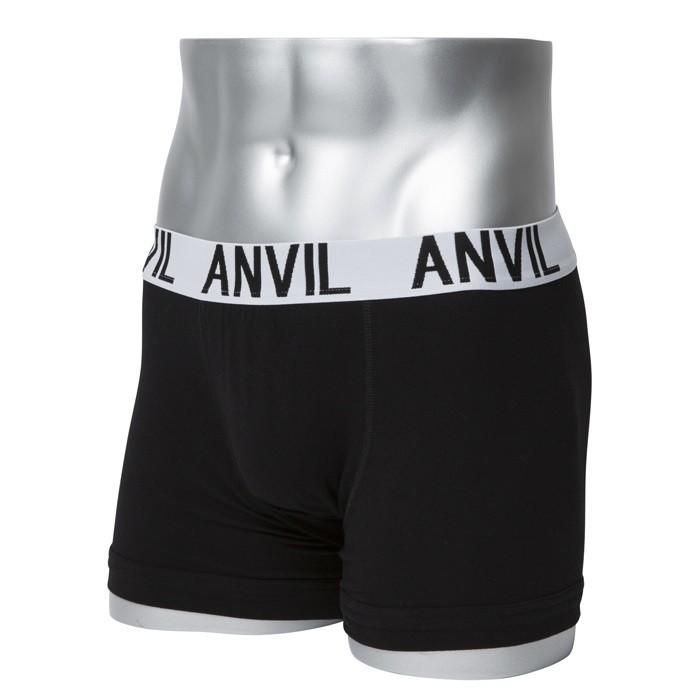 ANVIL アンヴィル 40mm Belt Knit Boxer Brief メンズ ボクサーパンツ 無地 前閉じ フィット ウエストロゴ 下着 アンビル ANV531｜select-en｜02