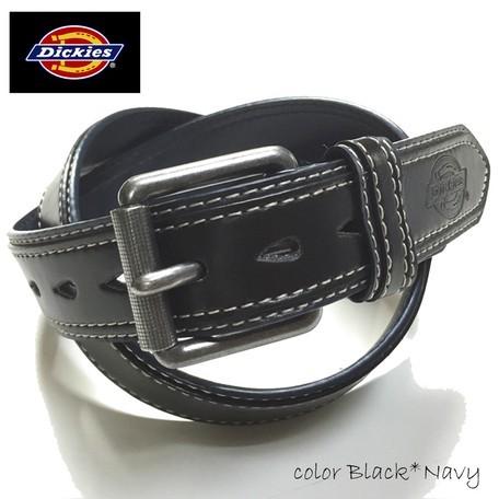 Dickies ディッキーズ 40mm幅 PUレザーベルト 合成皮革 合皮 2枚革