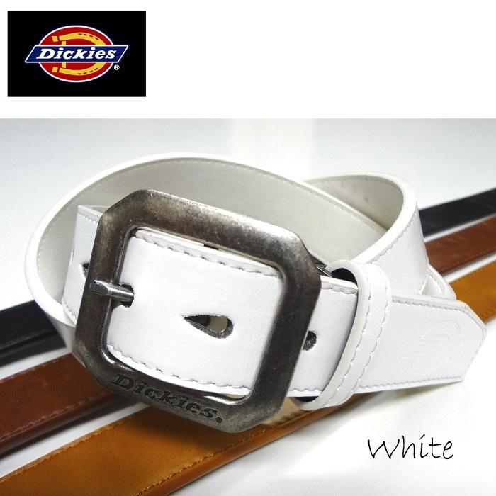 Dickies（ディッキーズ） 35mm PUレザーベルト 合皮 八角型バックル