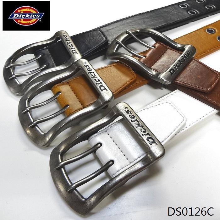 Dickies ディッキーズ 40mm ダブルピンベルト PUレザーベルト 合 Dickies ディッキーズ 40mm ダブルピンベルト PUレザーベルト 合