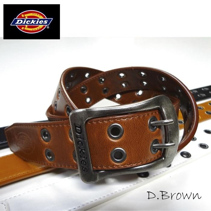 Dickies ディッキーズ 40mm ダブルピンベルト PUレザーベルト 合皮