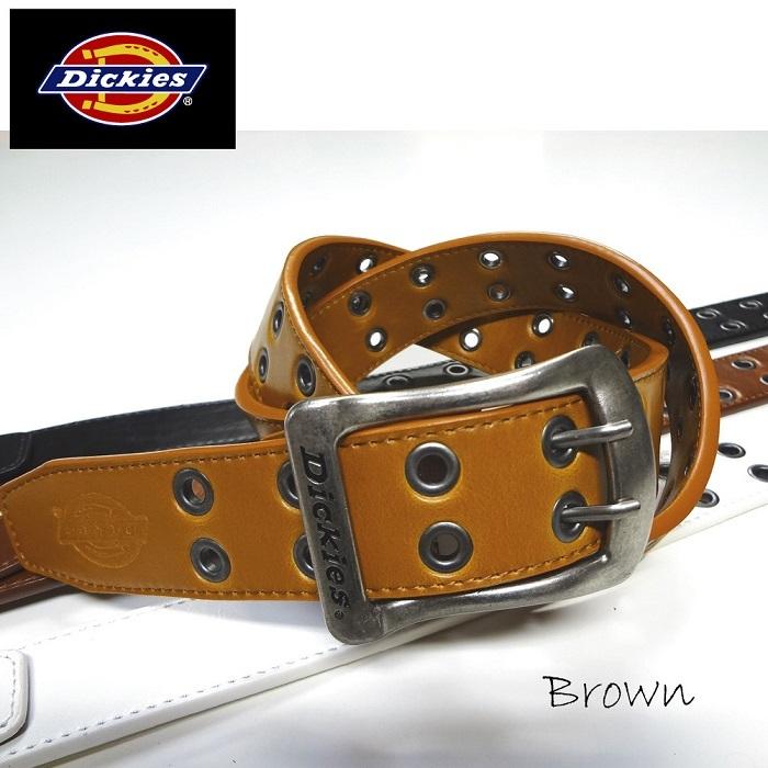 Dickies（ディッキーズ） 40mm ダブルピンベルト PUレザーベルト 合皮