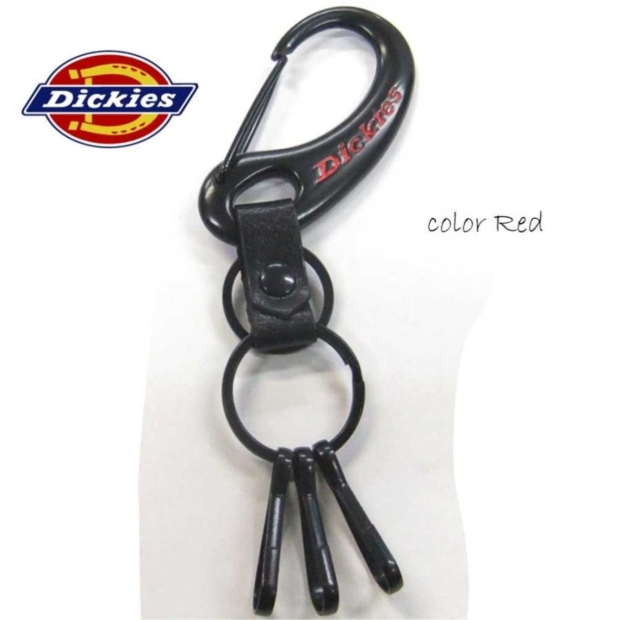 Dickies（ディッキーズ） キーホルダー カラビナ 本革 バイク 車 亜鉛