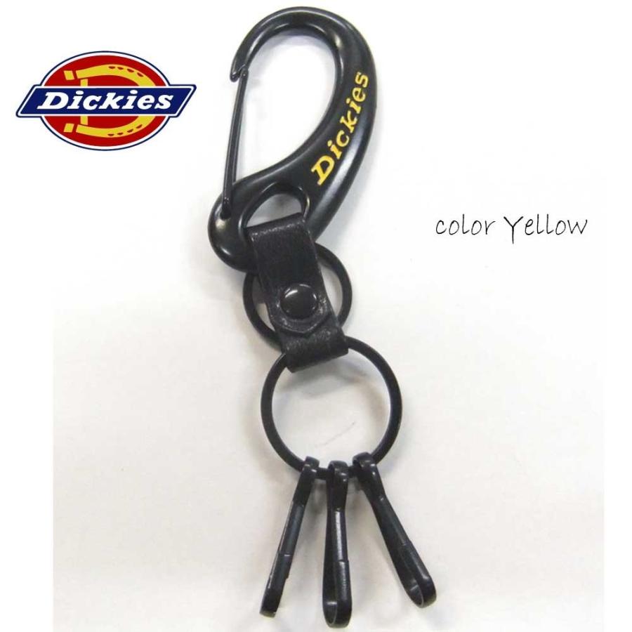Dickies（ディッキーズ） キーホルダー カラビナ 本革 バイク 車 亜鉛