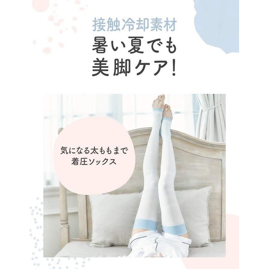 寝ながらメディキュット スーパークール フルレッグ 冷感 着圧 加圧 靴下 ソックス スリム 美脚ケア 春夏 オールシーズン 寝るとき 日本製 Mサイズ Lサイズ | レキットベンキーザー・ジャパン | 05