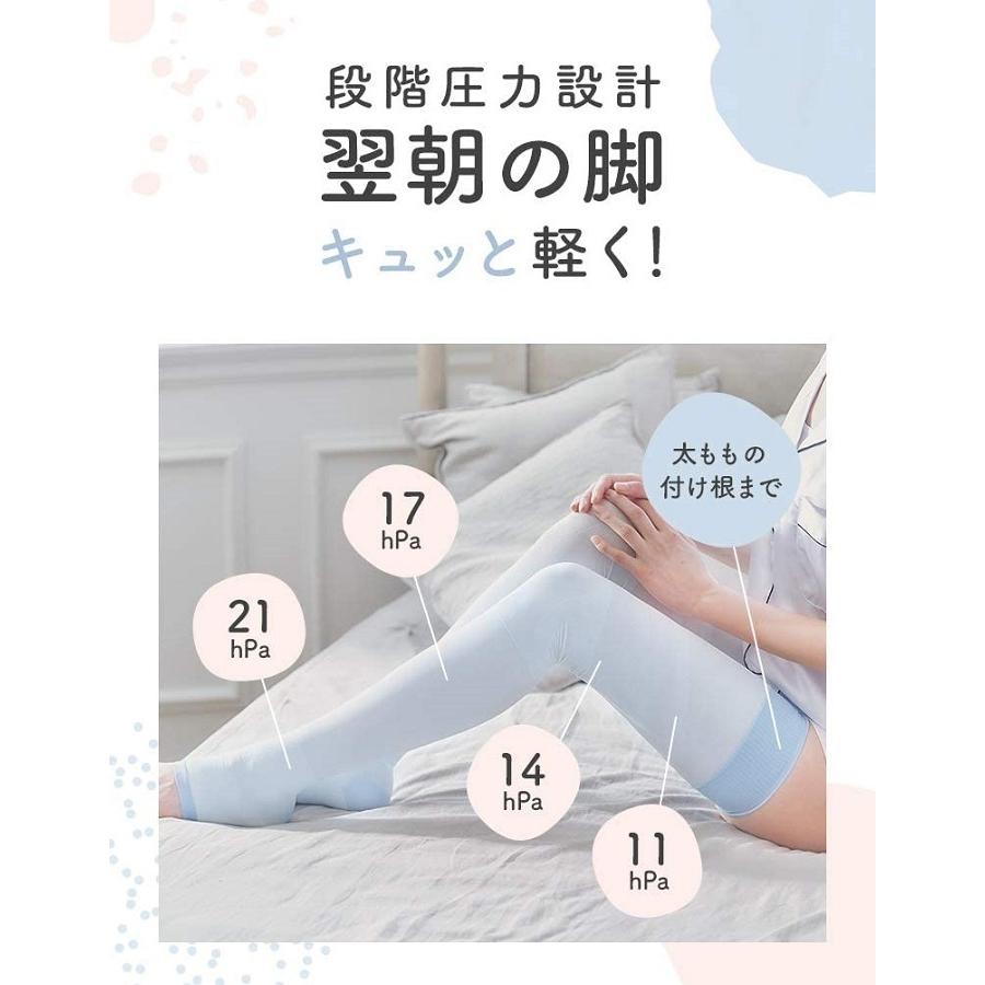 寝ながらメディキュット スーパークール フルレッグ 冷感 着圧 加圧 靴下 ソックス スリム 美脚ケア 春夏 オールシーズン 寝るとき 日本製 Mサイズ Lサイズ | レキットベンキーザー・ジャパン | 06