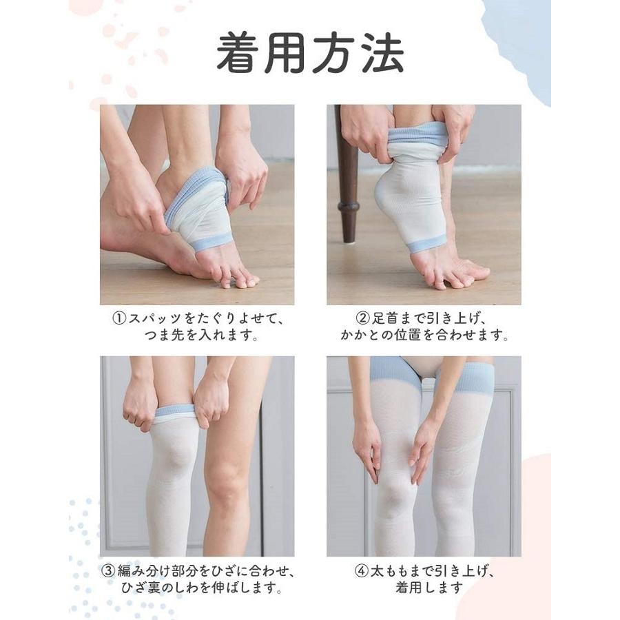 寝ながらメディキュット スーパークール フルレッグ 冷感 着圧 加圧 靴下 ソックス スリム 美脚ケア 春夏 オールシーズン 寝るとき 日本製 Mサイズ Lサイズ | レキットベンキーザー・ジャパン | 09