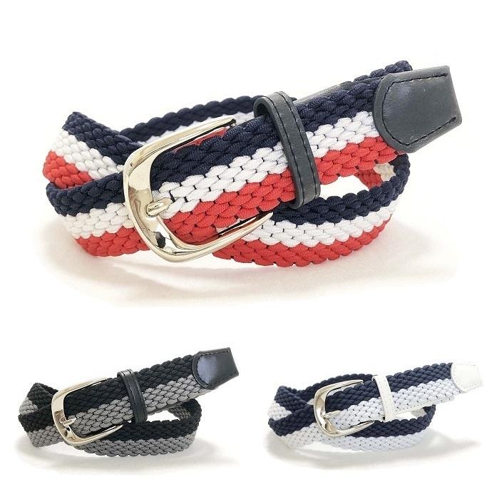 メンズベルト トリコロール ベルト メンズベルト 本革 ピンバックル 牛革 トリコロール ゴルフ