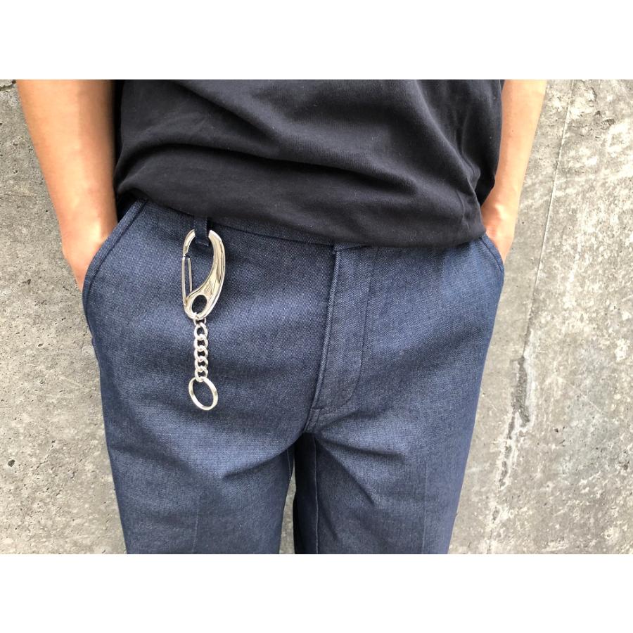 TE@M チェーンキーホルダー カラビナ バイク 車 亜鉛合金 鉄 日本製